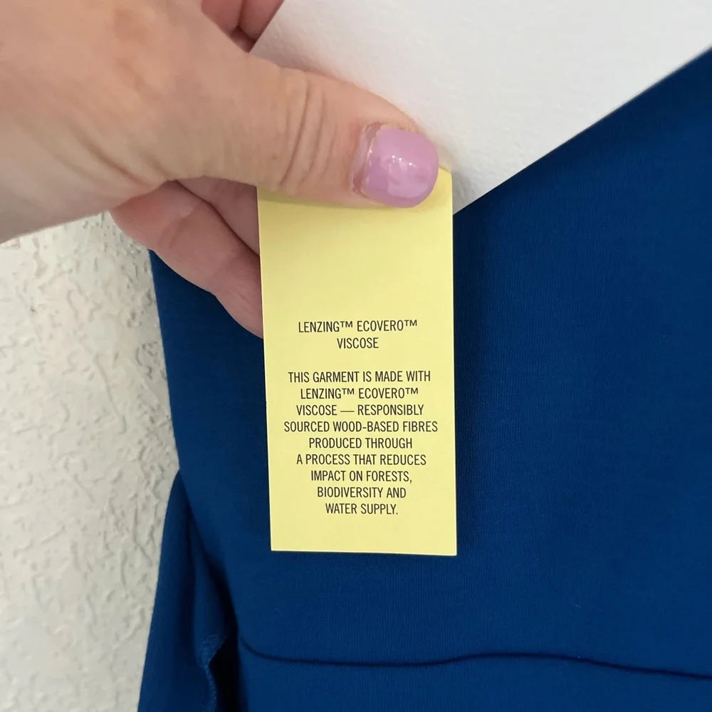 Aritzia | Dresses | Aritzia Wilfred Medium Tramarine Blue New Lune Wrap ...